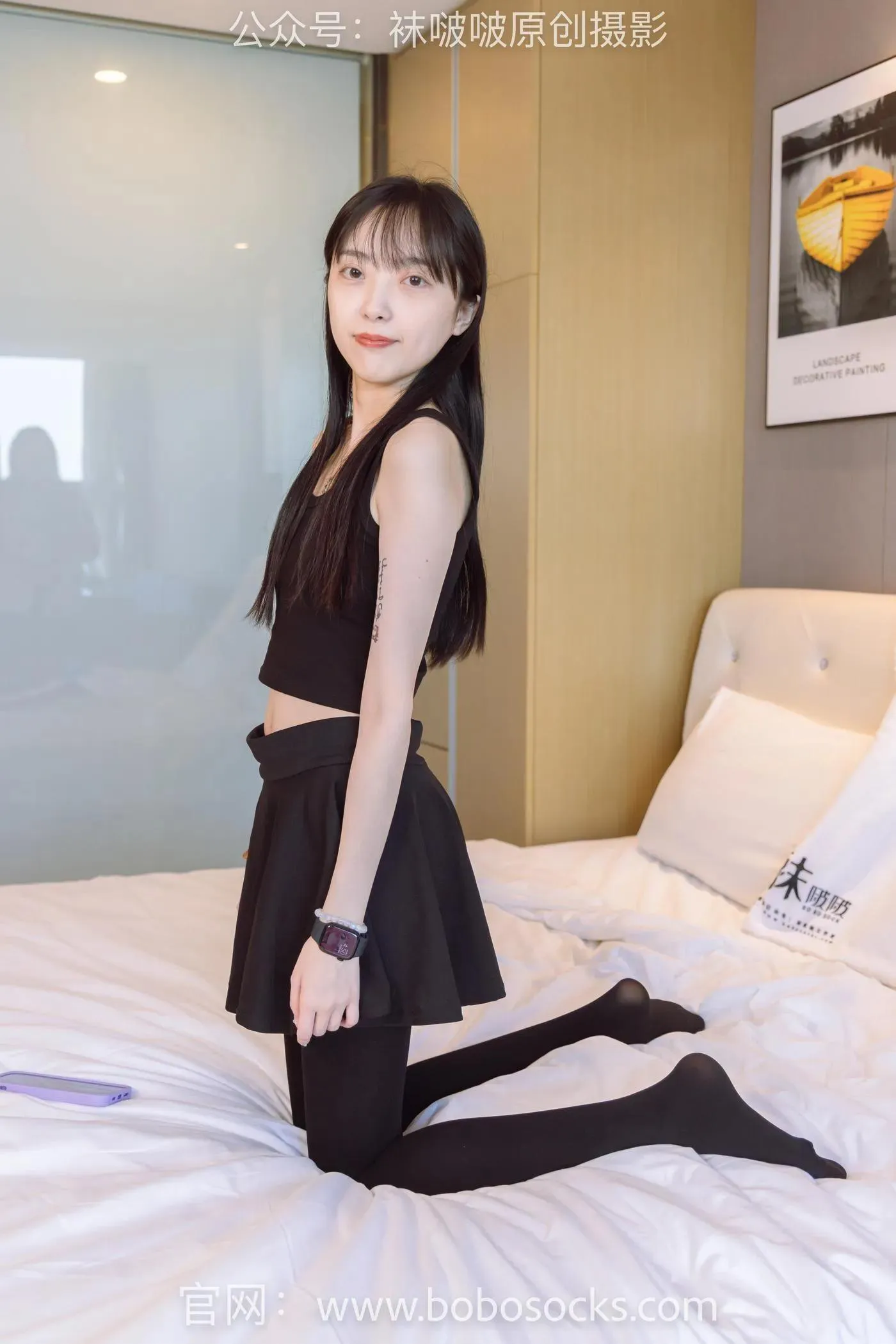 [BoBoSocks袜啵啵]NO.130 稚予-两双穿脏篮球鞋、厚黑丝 [145P]插图3